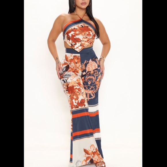 SATIN PANT SET - Picture 1 of 6